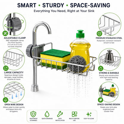 Kitchen Sink Caddy Organizer Tray